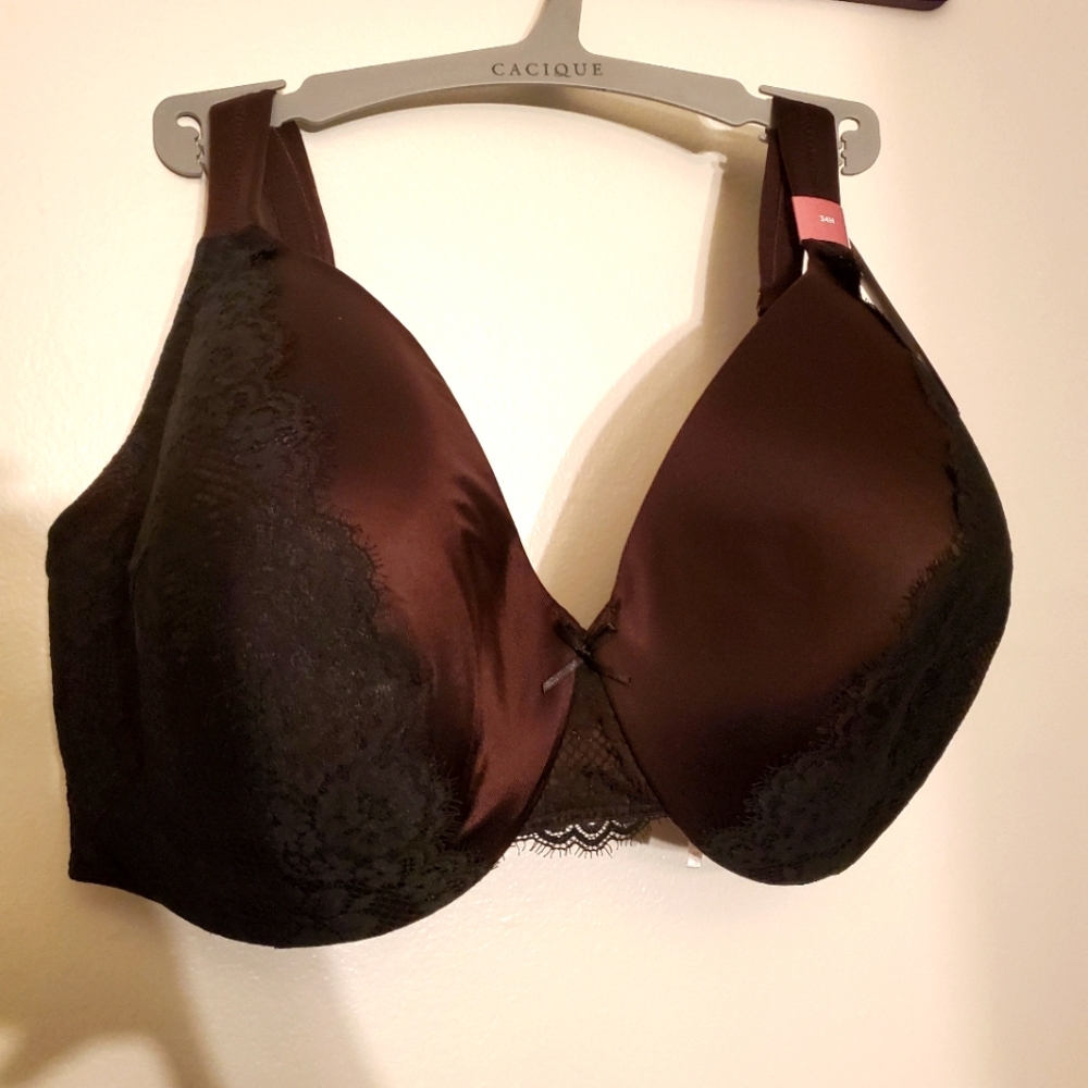 Cacique 34H Chocolate Lightly Lined Full Coverage